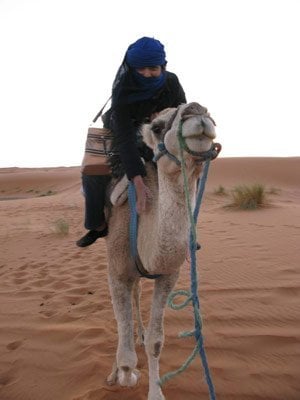 Sucheta volunteering in Morocco