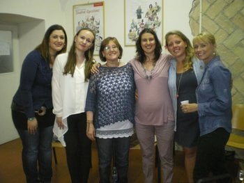 Manuela with group of fellow TEFL certified teachers in Rome
