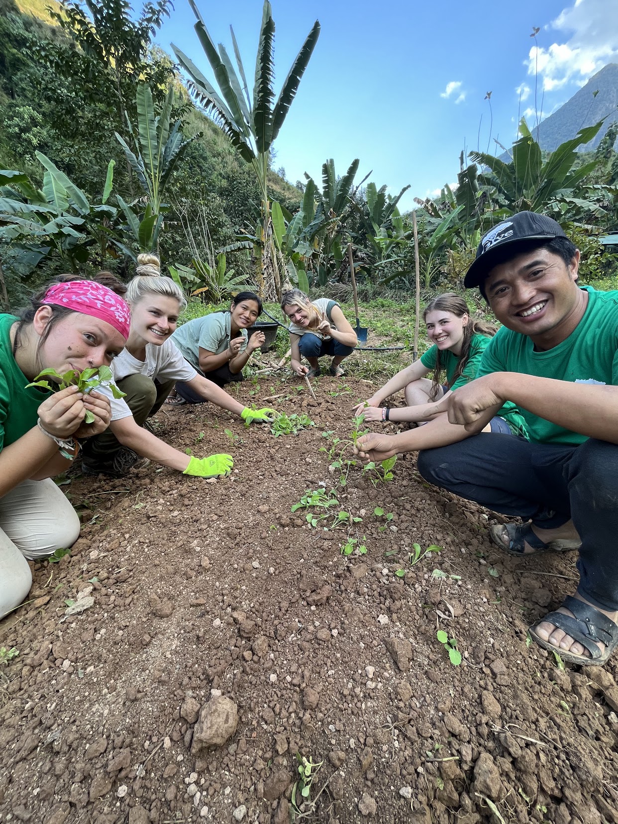 Planting food with awesome people