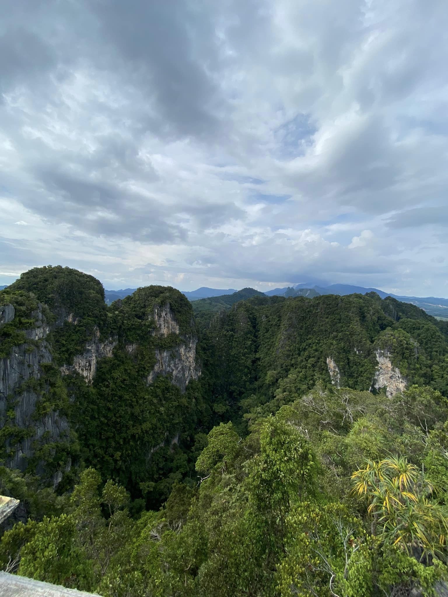 From the top of Tiger Temple in Krabi.