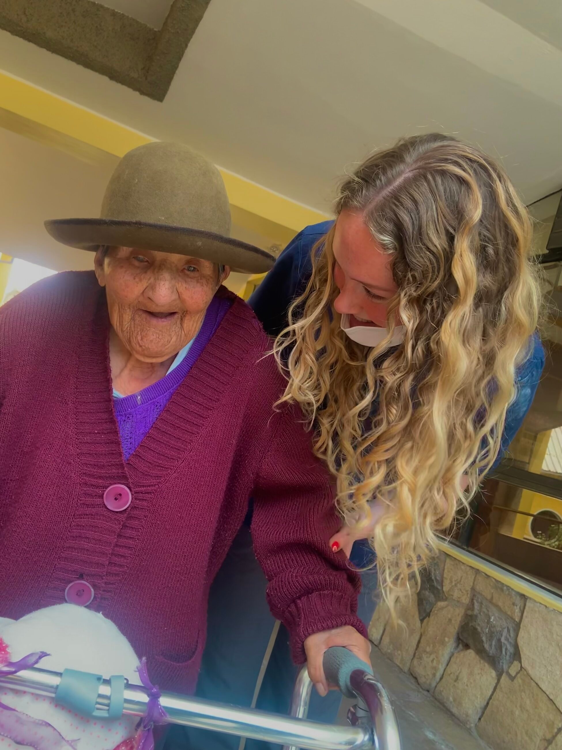 Volunteering with the elderly