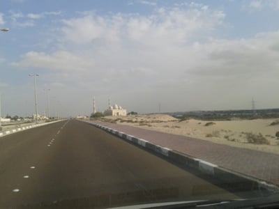 A small desert community, about 35 minutes outsides of Abu Dhabi.