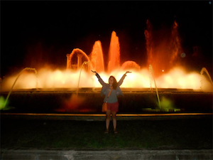 Magic Fountain in Montjuic, Spain