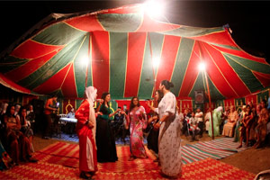 Traditional Moroccan wedding with a student's family in Ouzanne