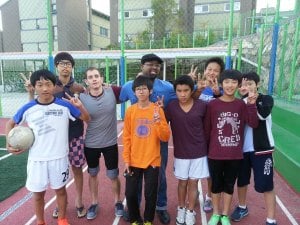 Norman and some of the boys i volunteer for at an orphanage with T-Hope Korea