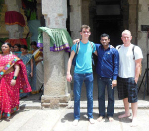 Tim and friends exploring India