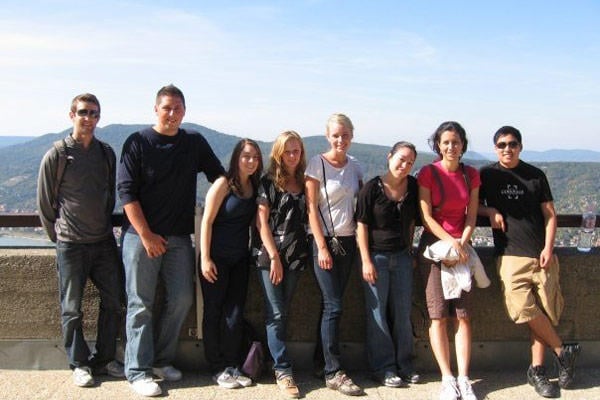 A group of API students in Budapest, Hungary