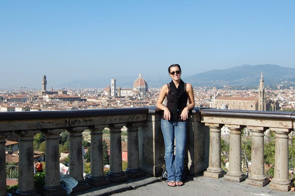 Ashley enjoying her time abroad with AIFS in Florence