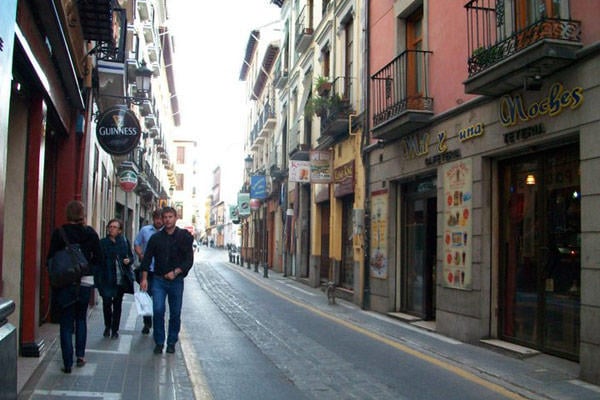 A typical street in Granada