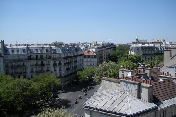 Overlooking the city of Paris