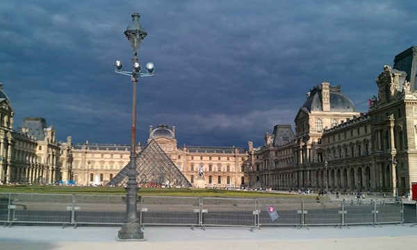 The Louvre, world famous art museum in Paris