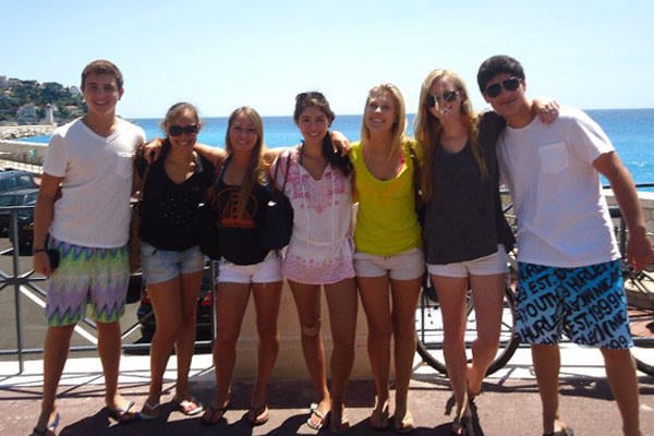 Nikki with some friends enjoying Nice, France!