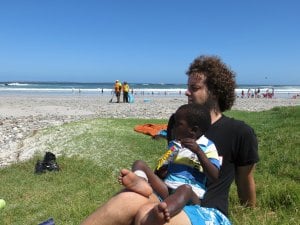 Ndoti and I on the beach
