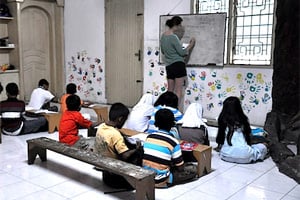 Grace teaching in Indonesia