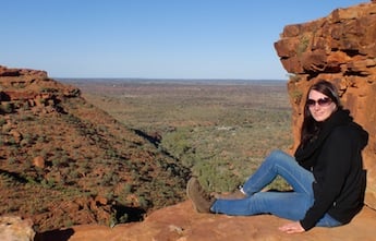 lea in kings canyon while au pairing in australia