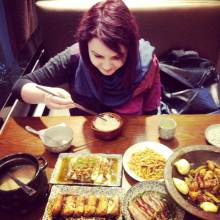 Delia trying out some traditional Sichuan food!