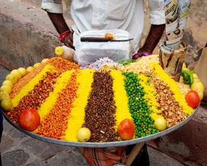 delhi street market food