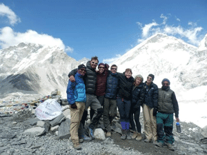 The Gapforce group at Everest Base Camp
