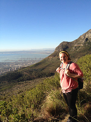 Hiking on with a beautiful view in Cape Town!