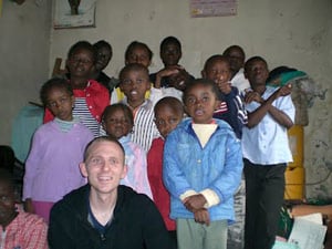 Jake Custer volunteering in Kenya with Volunteering Solutions