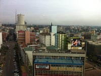 City skyline in Kenya