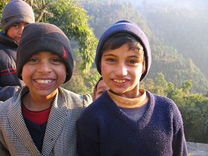 boys in Nepal
