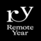 Remote Year Logo - Black background with white font