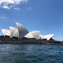 Sydney Opera House on a sunny day.