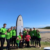 CIEE students take a surfing lesson