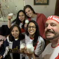 Peru vs Chile futbol with our family!