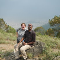 8,000 steps to the top of Shivapurvi National Park overlooking Kathmandu with Stephen.