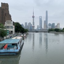 Image of the Suzhou river leading out to the bund.