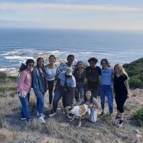 Taking a short hiking break during our fieldwork in Hout Bay, Cape Town