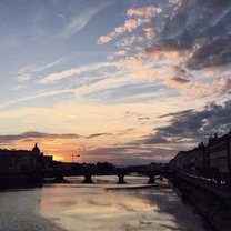 Sunset at Ponte Santa Trinita