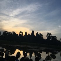 Angkor Wat at sunrise (5:30/6 am!)