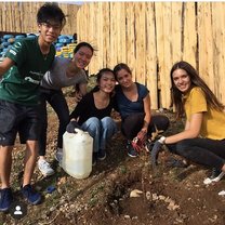 Me and part of my team planting a tree