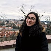 Me and the view of the city on my very first day in Prague