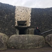 The entrance to Newgrange! This was one of the field trips included with the Irish Cultural Heritage Classes and it was an interesting way to see the history of Ireland. This tomb is older than Stonehenge and I was able to go inside! 