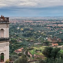 A view from Villa d'Este in Tivoli, Italy