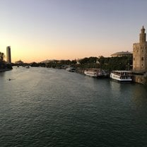 Guadalquivir River and Torre del Oro in Seville, Spain