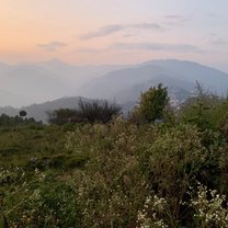 An amazing sunset seen from the foothills of the Himalayas!