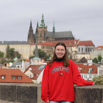 Photo taken from Charles Bridge overlooking St. Vitus Cathedral!