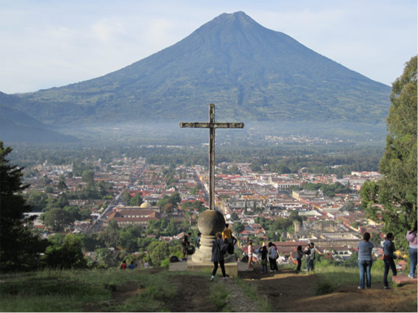 View of Antigua from above