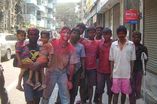 David at the Holi Festival in India
