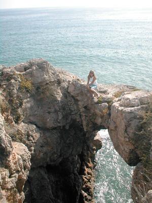 Amy in Tarragona, Spain, just south of Barcelona