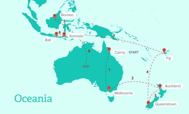 Oceania Gap Year Itinerary Ideas