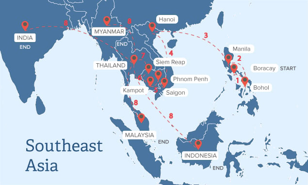 Southeast Asia Gap Year Itinerary Ideas
