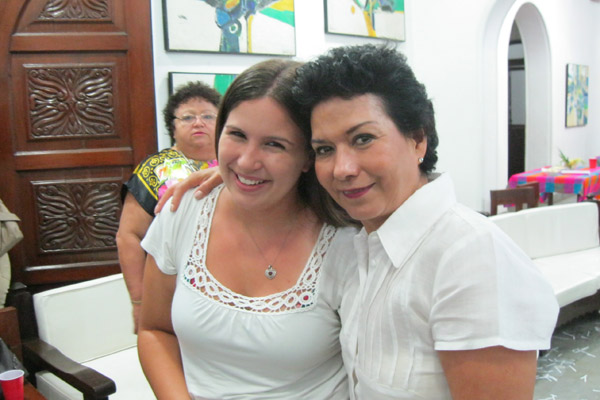 Allsion with her host mother