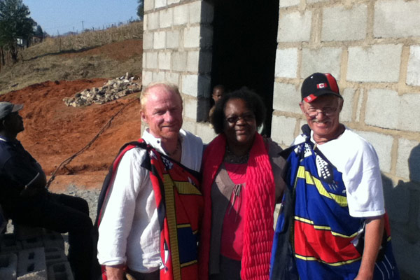 Rob with some fellow volunteers