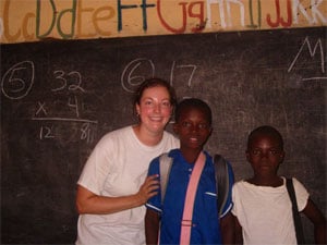 Valerie in the classroom